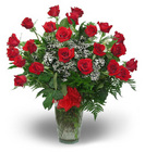2 Dozen Long Stem Red Roses