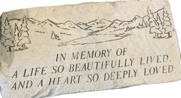 MEMORIAL GARDEN BENCH-In Memory of a Life In Waterford Michigan Jacobsen's Flowers