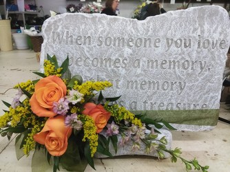 MEMORIAL STONE WITH TRIM PACKAGE In Waterford Michigan Jacobsen's Flowers