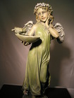 Garden Angel with birdbath