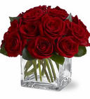 Red Rose Cube In Waterford Michigan Jacobsen's Flowers