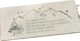 MEMORIAL GARDEN BENCH - AS I LINGER In Waterford Michigan Jacobsen's Flowers