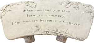 MEMORIAL GARDEN BENCH-When Someone You Love In Waterford Michigan Jacobsen's Flowers