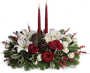 Christmas Wishes Centerpiece In Waterford Michigan Jacobsen's Flowers