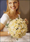 White Rose Bridal Bouquet