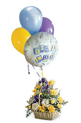 FTD Baby Boy Bouquet with Balloons In Waterford Michigan Jacobsen's Flowers