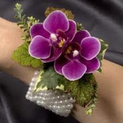 Purple Orchid Corsage In Waterford Michigan Jacobsen's Flowers
