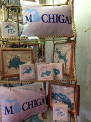 Michigan Pillows, Totes and Blankets and Coasters In Waterford Michigan Jacobsen's Flowers