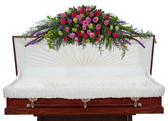 Forever Cherished Full Casket Spray In Waterford Michigan Jacobsen's Flowers