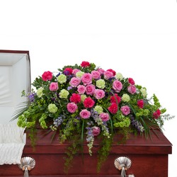 Forever Cherished Casket Spray In Waterford Michigan Jacobsen's Flowers