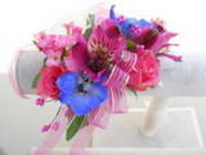  Delphinium, Roses and Alstromaria In Waterford Michigan Jacobsen's Flowers