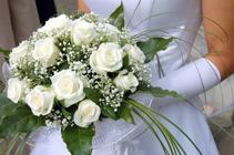 White  Rose Bridal Bouquet