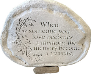WHEN SOMEONE YOU LOVE  GARDEN STONE In Waterford Michigan Jacobsen's Flowers