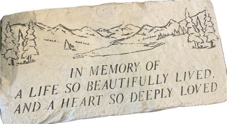 MEMORIAL GARDEN BENCH-In Memory of a Life In Waterford Michigan Jacobsen's Flowers