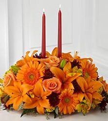 Bright Autumn Centerpiece In Waterford Michigan Jacobsen's Flowers
