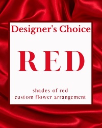 Designer's Choice - Shades of Red In Waterford Michigan Jacobsen's Flowers