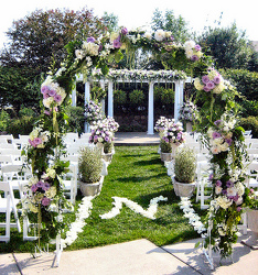 Gorgeous Outdoor Wedding Ceremony In Waterford Michigan Jacobsen's Flowers