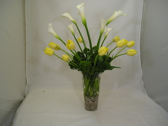 Calla's and Tulips In Waterford Michigan Jacobsen's Flowers