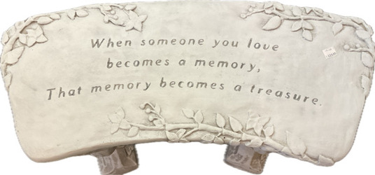 MEMORIAL GARDEN BENCH-When Someone You Love In Waterford Michigan Jacobsen's Flowers