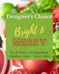 Designer's Choice Bright & Merry In Waterford Michigan Jacobsen's Flowers