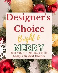 Designer's Choice Bright & Merry In Waterford Michigan Jacobsen's Flowers