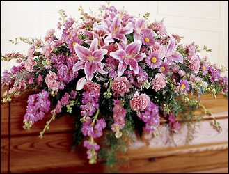 Remembrance Casket Spray In Waterford Michigan Jacobsen's Flowers