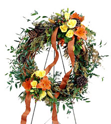 FTD Flourishing Garden Wreath In Waterford Michigan Jacobsen's Flowers