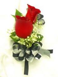 Double Sweet Heart Rose Boutonniere In Waterford Michigan Jacobsen's Flowers