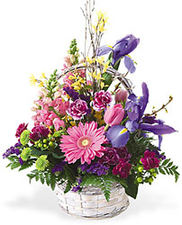Delightful Basket Bouquet In Waterford Michigan Jacobsen's Flowers