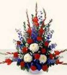  Traditional Veterans Arrangement In Waterford Michigan Jacobsen's Flowers