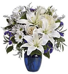 Beautiful in Blue In Waterford Michigan Jacobsen's Flowers