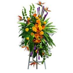 Birds of Solace Sympathy Standing Spray - Premium In Waterford Michigan Jacobsen's Flowers