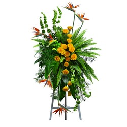 Birds of Solace Sympathy Standing Spray In Waterford Michigan Jacobsen's Flowers