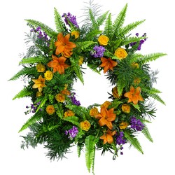 Birds of Solace Sympathy Wreath - Premium In Waterford Michigan Jacobsen's Flowers