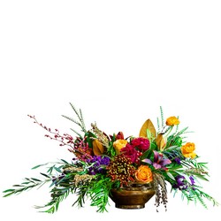 Ultra Autumn Amber Centerpiece In Waterford Michigan Jacobsen's Flowers