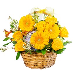 Basket Full of Sunshine In Waterford Michigan Jacobsen's Flowers
