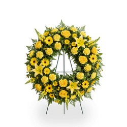 Eternal Sunshine Wreath In Waterford Michigan Jacobsen's Flowers