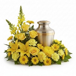 Eternal Sunshine Urn Surround In Waterford Michigan Jacobsen's Flowers