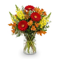 Crimson & Gold Harvest Celebration In Waterford Michigan Jacobsen's Flowers