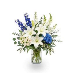 Sapphire & Snow Celebration In Waterford Michigan Jacobsen's Flowers