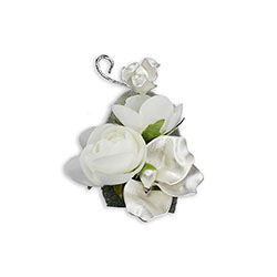 Satin Pearl Boutonniere In Waterford Michigan Jacobsen's Flowers