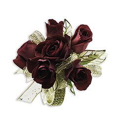 Golden Ruby Wrist Corsage In Waterford Michigan Jacobsen's Flowers