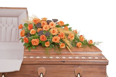 Fall Splendor Casket Spray In Waterford Michigan Jacobsen's Flowers