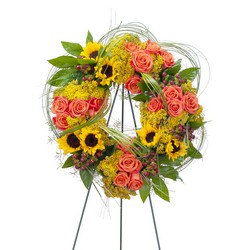 Heaven's Sunset Wreath In Waterford Michigan Jacobsen's Flowers