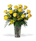 A Dozen Yellow Roses In Waterford Michigan Jacobsen's Flowers