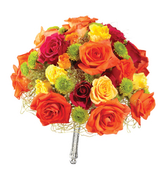 Citrus Wedding Bouquet In Waterford Michigan Jacobsen's Flowers